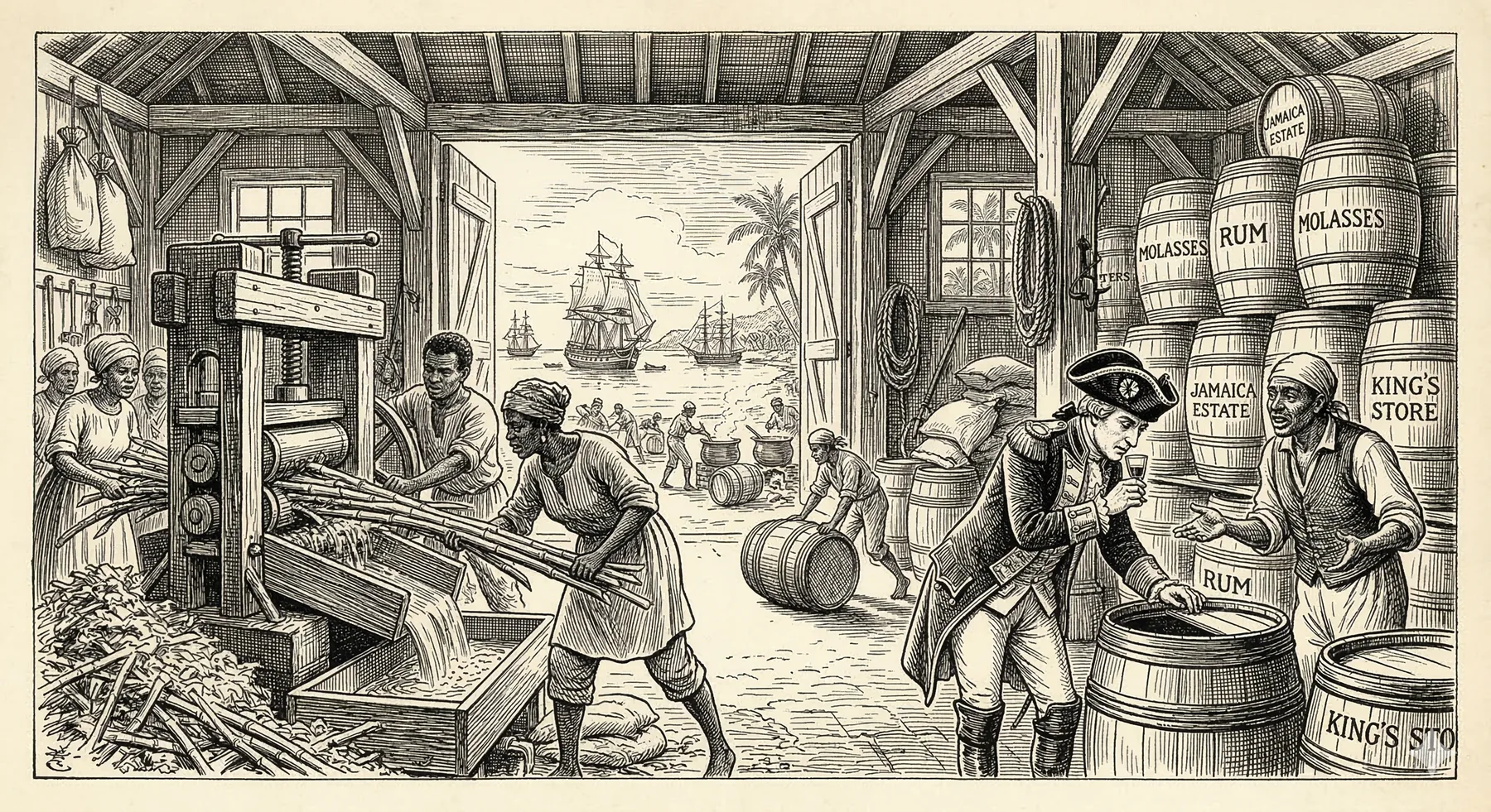 Rice and Peas illustration